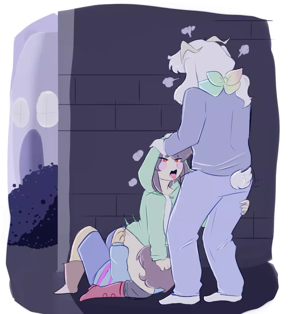 Storyshift [Frisk/Chara/Asriel] having a threesome (channydraws) posted by randomthrowaway2278