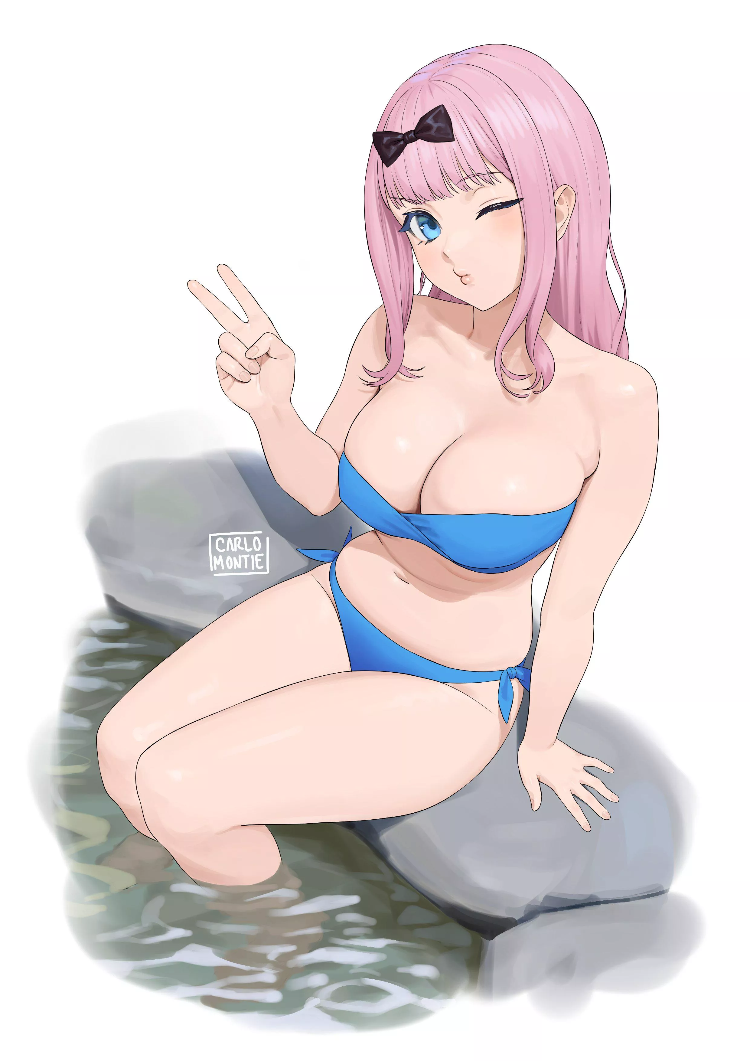 Swimsuit Chika [Kaguya Sama: Love is War] posted by xSaviour_N