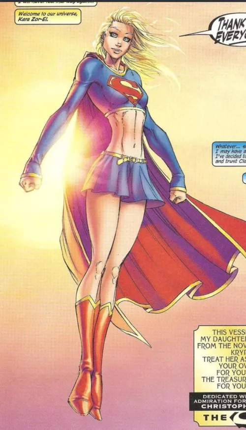 This is either my 1st or 2nd favorite Supergirl costume / design (tied with Bruce Timm's version) [Superman / Batman 13] by Thayerphotos