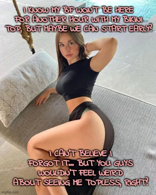 We won't even look! posted by maybebibbitt