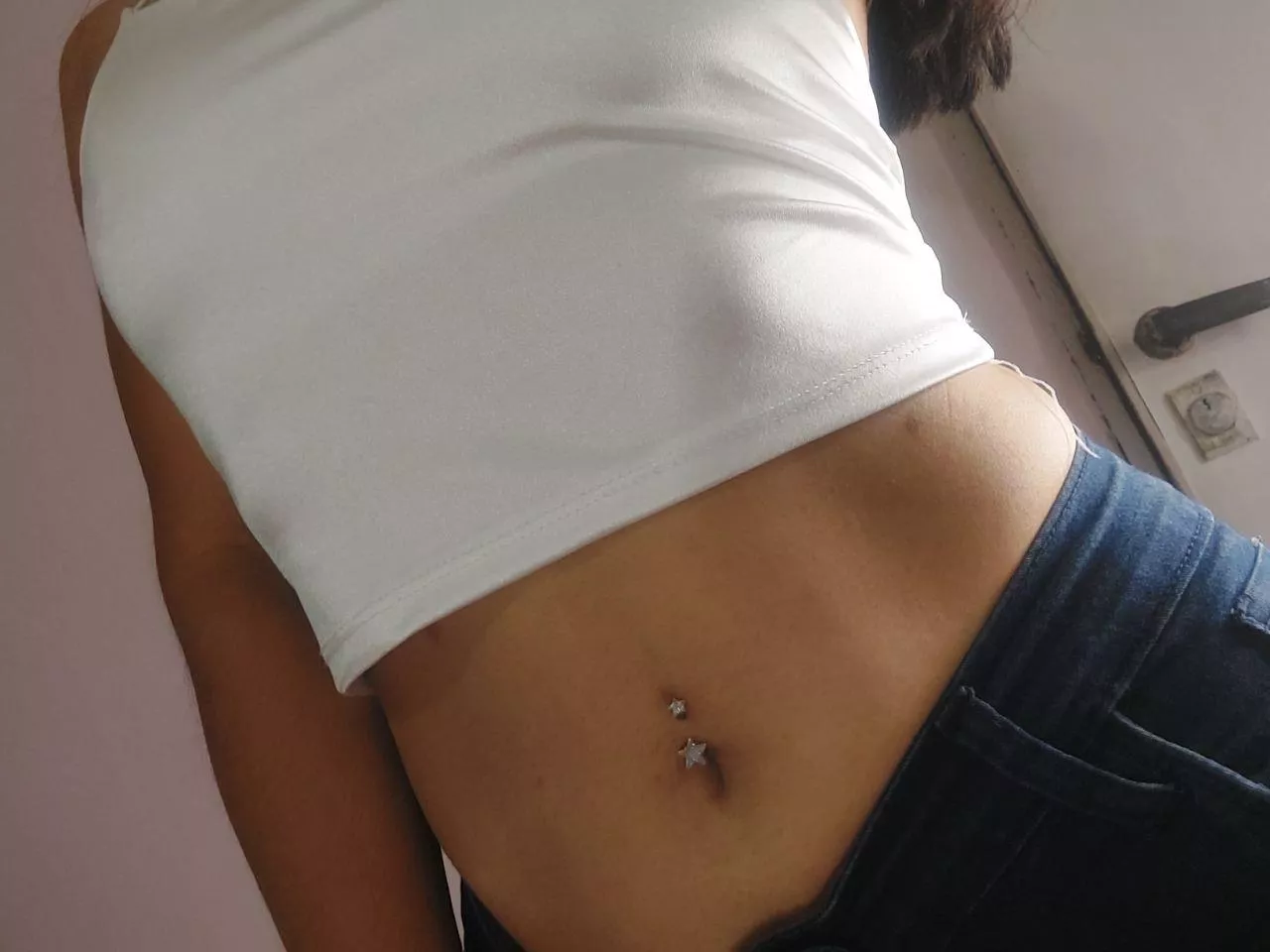 Would you put your finger in my navel? posted by tellme_baby