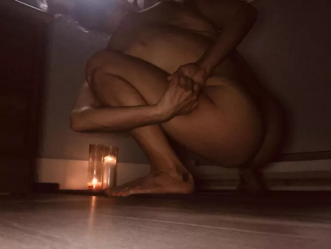 Yoga by candlelight by JasmineFoxxx69