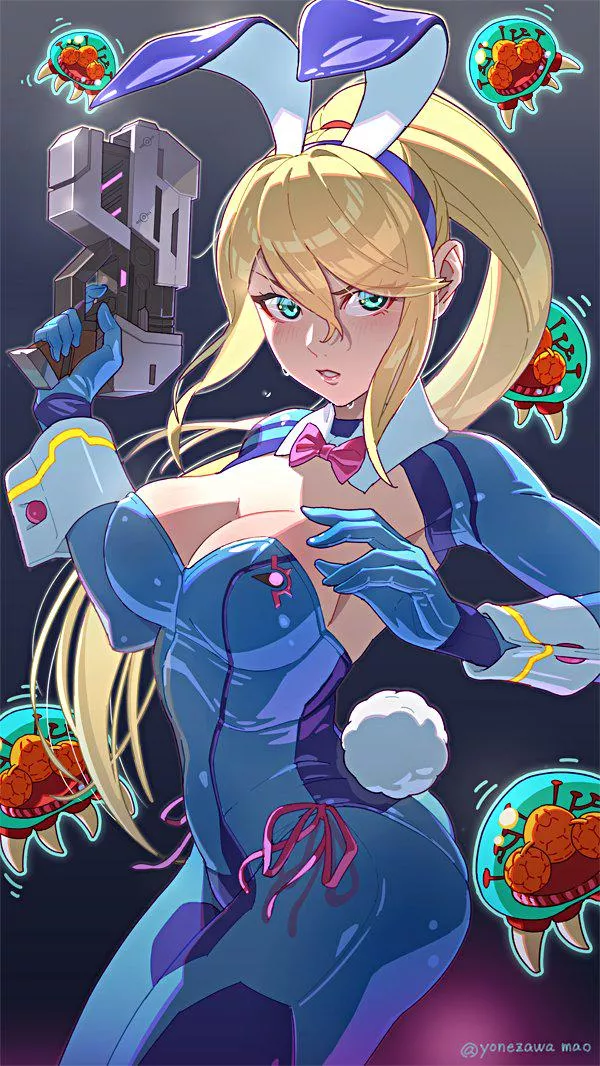 Zero suit Samus bunny 🥕 artwork by (Yonezawa Mao) posted by DOA-FAN