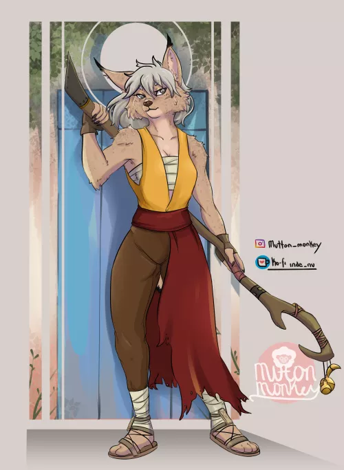 100 furry challenge #15: anotherwilddog (art by me) by MuTT0nM0nk3y