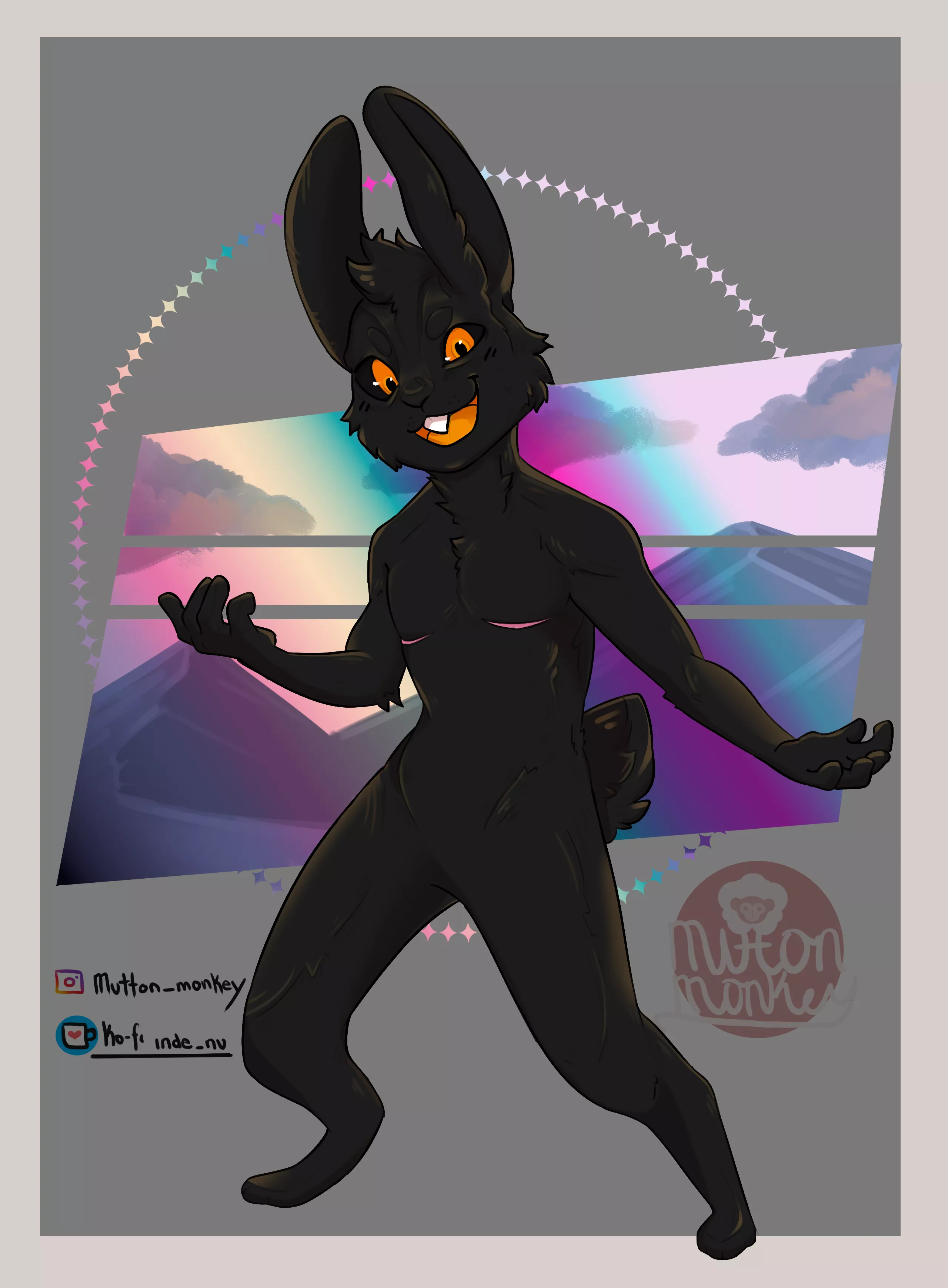 100 furry challenge #16: u/Hoptions (art by me) posted by MuTT0nM0nk3y