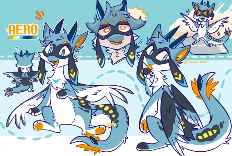 Aero the fluffy plane derg! Give them your oil and batteries!!✈️⚡ by kazunekomori