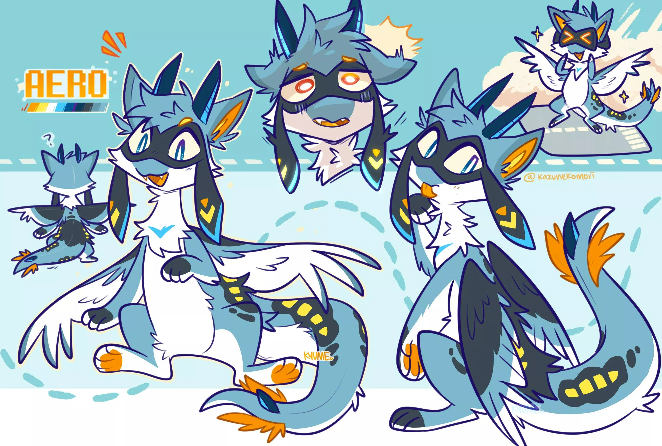 Aero the fluffy plane derg! Give them your oil and batteries!!✈️⚡ posted by kazunekomori