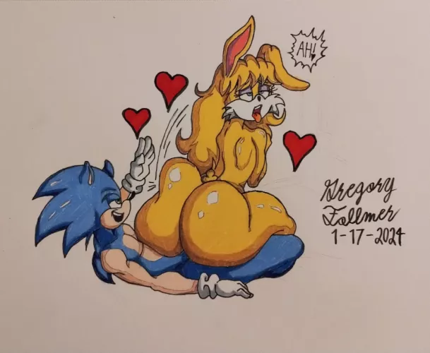 Bunnie D'Coolette has Sex with Sonic by AdLegitimate685