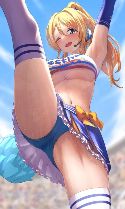 Cheerleader Eli Ayase [Love, Live!] by A_MASSIVE_PERVERT