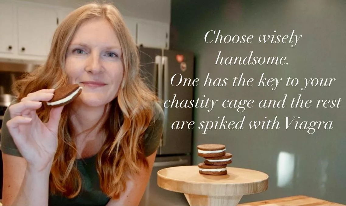 Choose wisely 😈 posted by keyholdercaptions