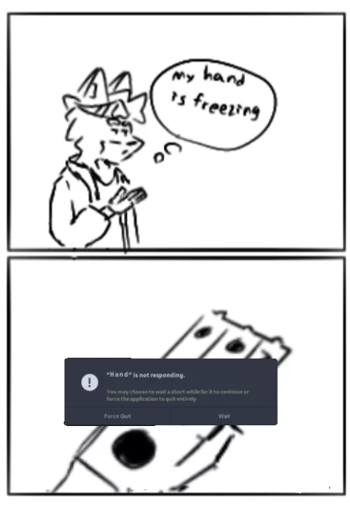 freezing by WunderMrow