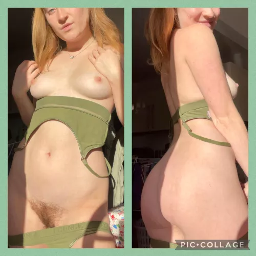 Fuzzy on the left, peachy on the right 🍑 by Tallulahmwah