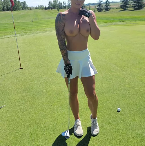 Golfing topless with my husband's friends and giving the winner an extra hole with me by HisExoticVixen