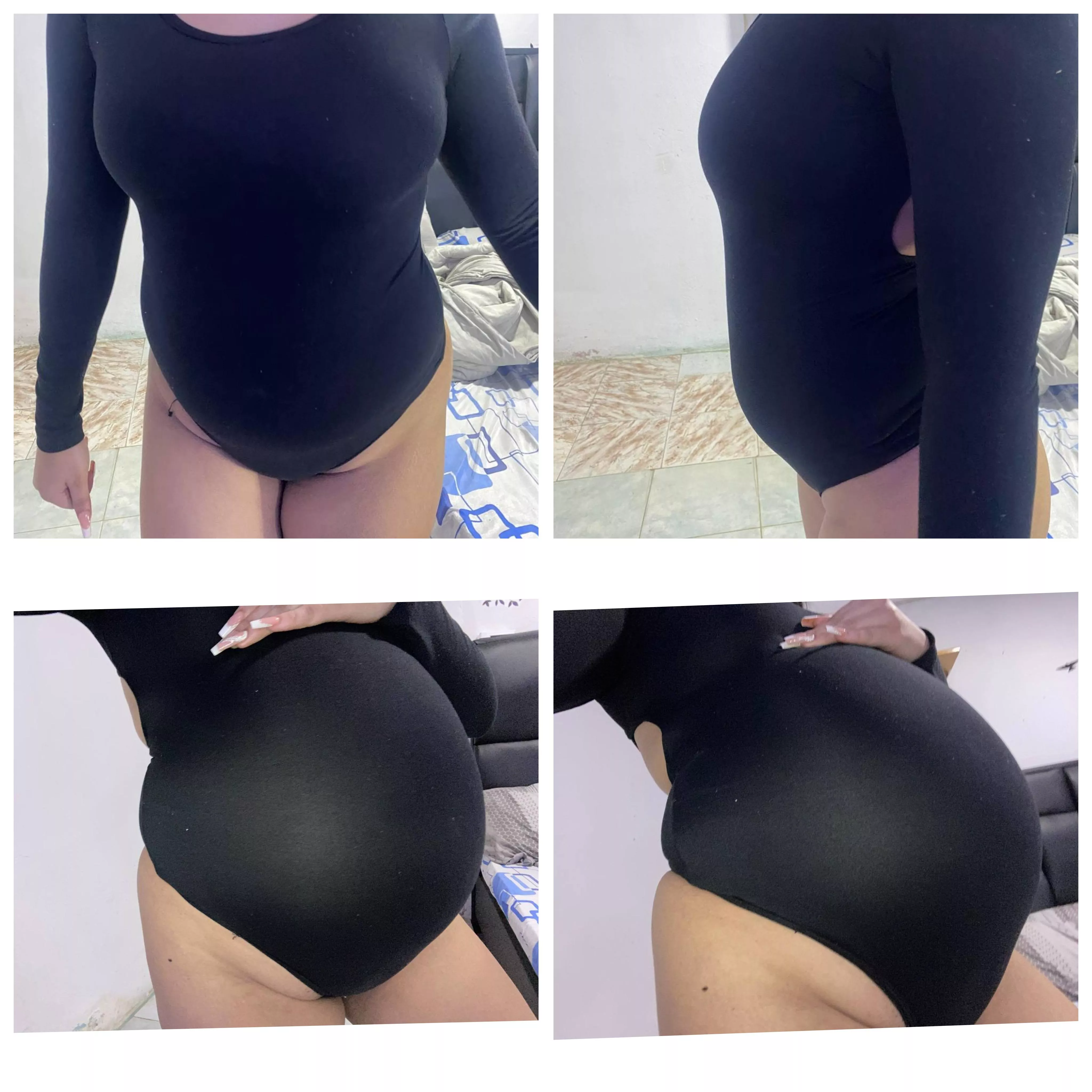 Good night friends, how incredible my belly is, how beautiful before and after 🐷 I love to eat a lot, a lot, without limits, who wants to feed this pig? 😊😍 posted by stufferpig