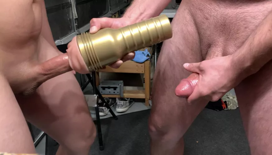 Happy New years! Had to lend a hand & help my Bro out while we took turns on my Fleshlight. by HandyBro