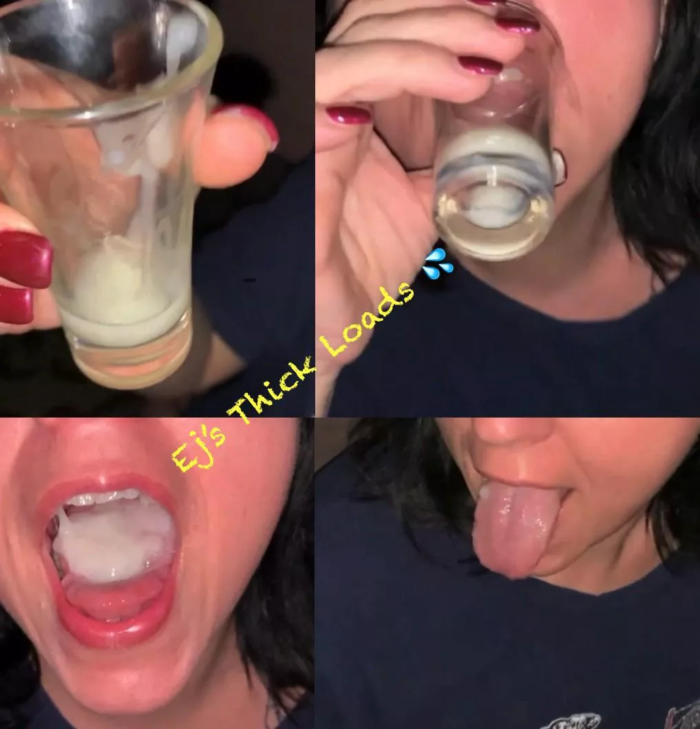 Husband brought a guy from the bar home last night. The guy wanted me to drink his cum from a shot glass. It wasn’t a lot but it tasted good 🤪💦 posted by Mr_big_loads