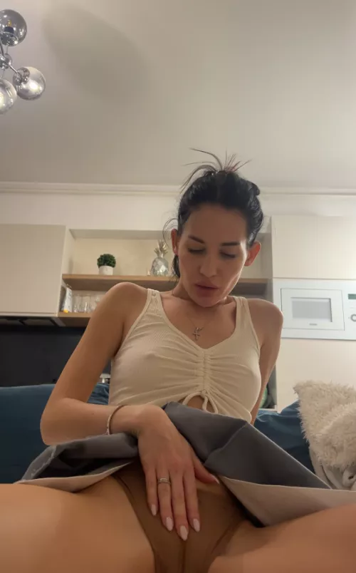 I hope your tongue has already missed the view upskirt by Emma_Elisson69