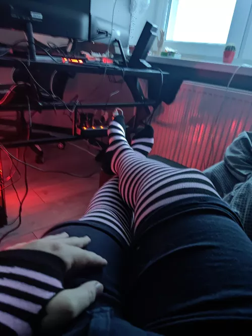 I love hopping into those after coming home :333 by Femboy_Alt_UwU_