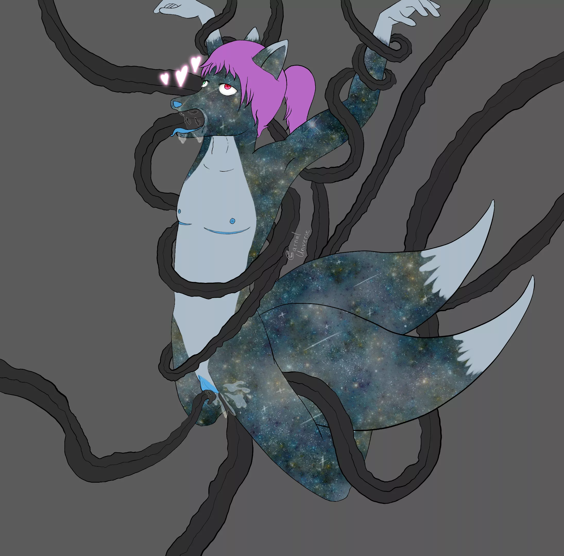 Lucien enjoying his find. (My art) posted by CarnalUniverse