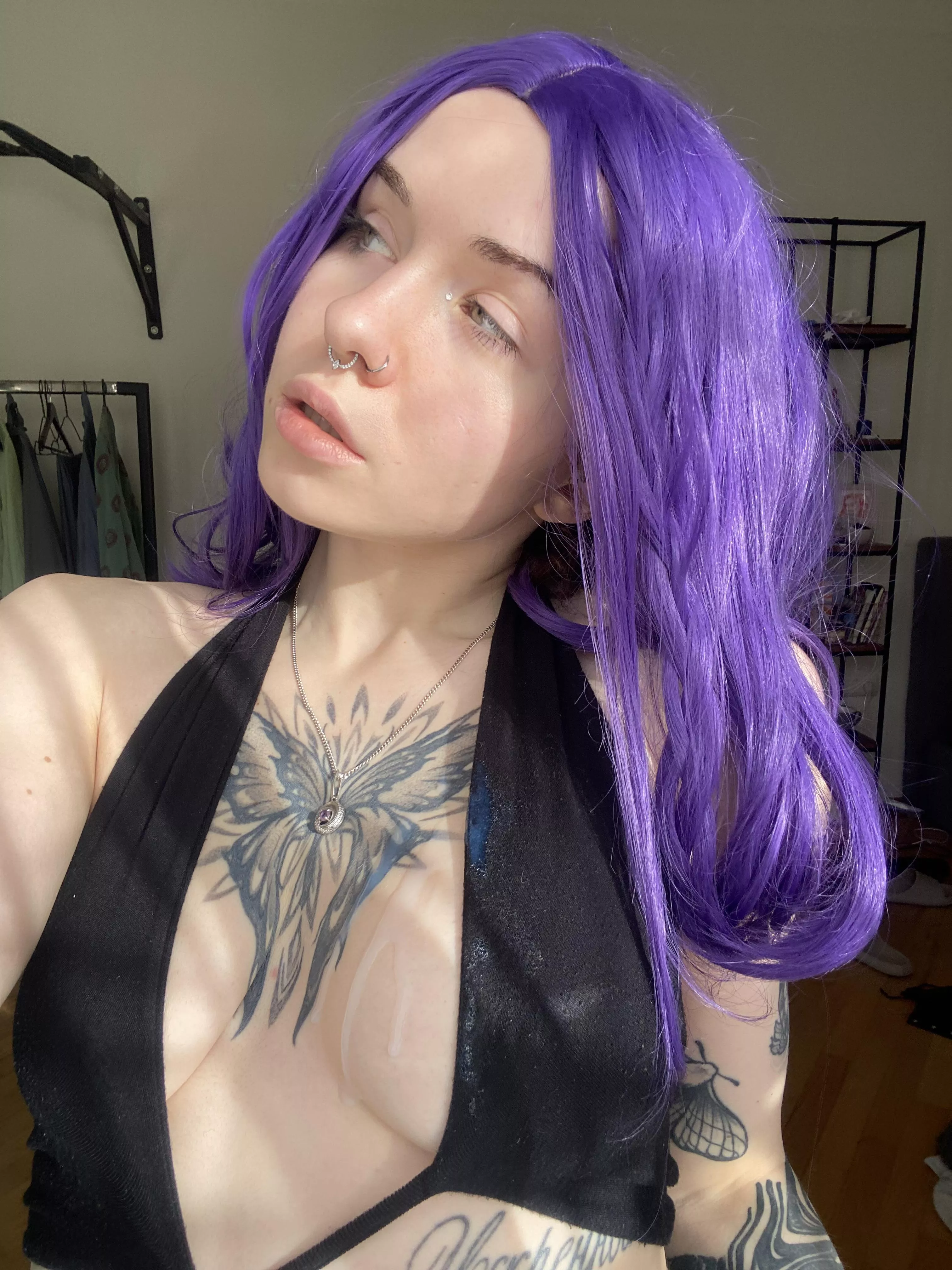 Mess shot on my bra posted by keysipurple