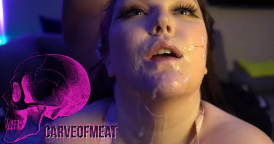 Messy little cum slut. by carveofmeatt