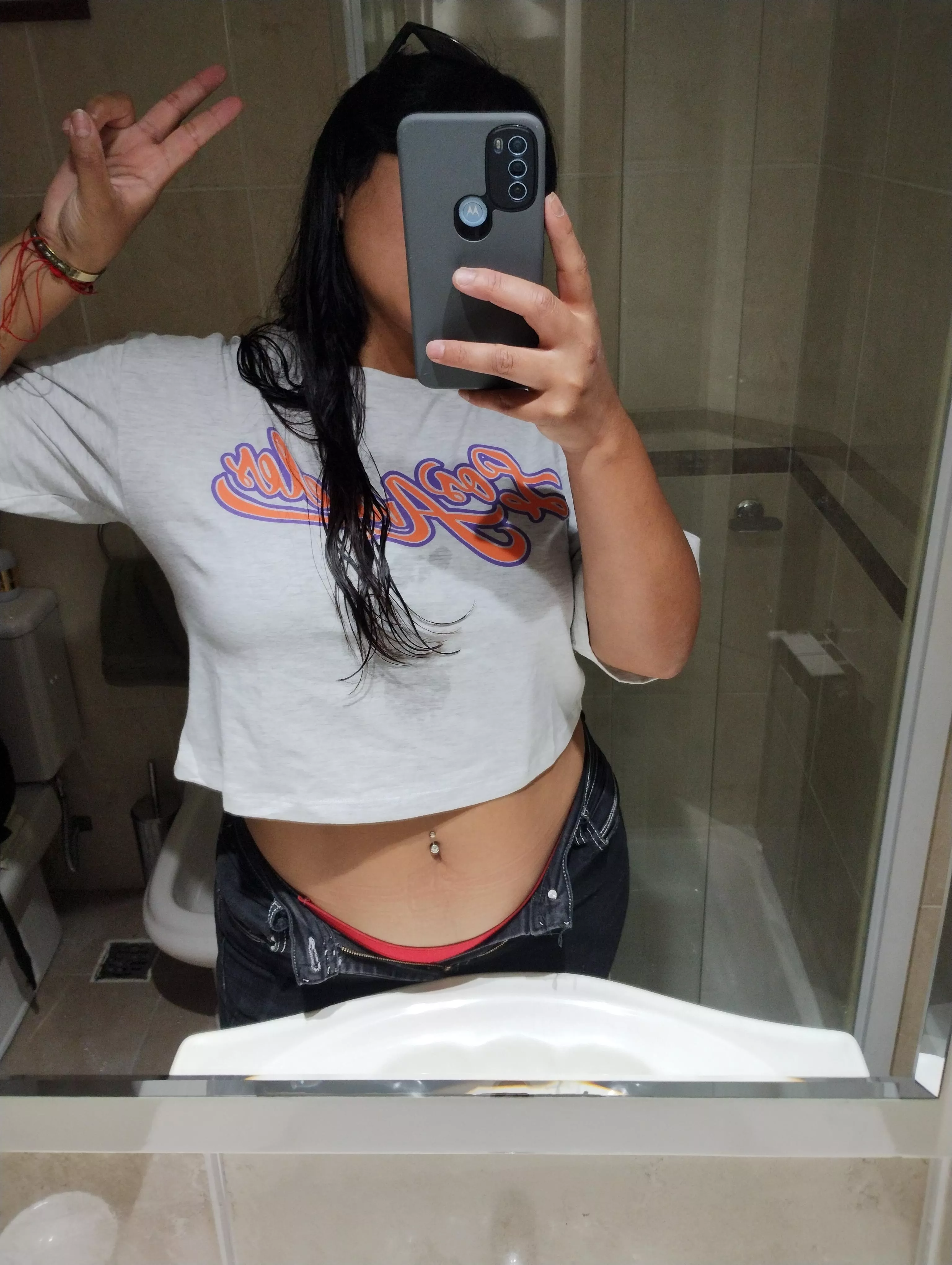 My new crop top was a birthday present. posted by Kam-lau