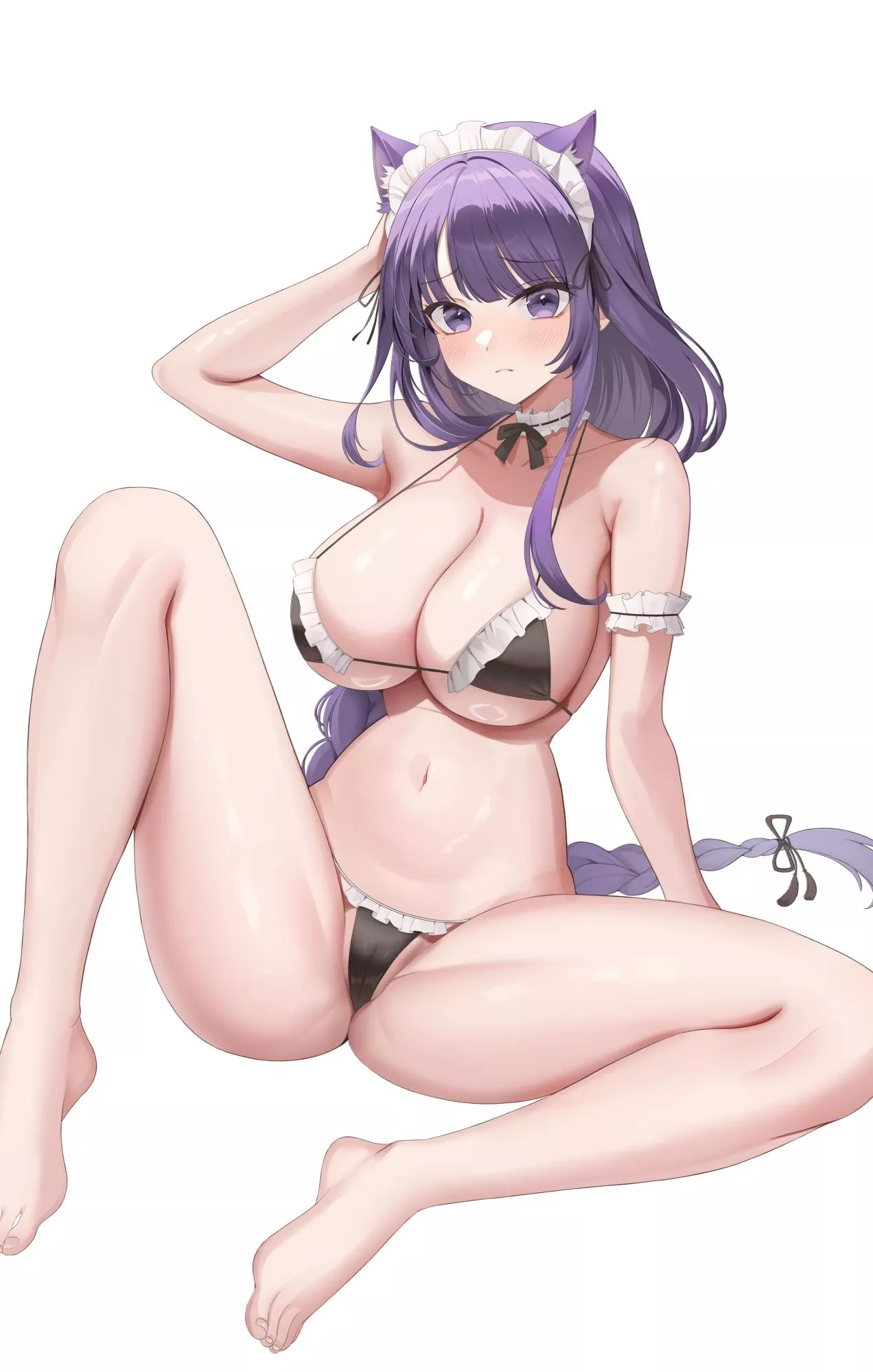 Neko Maid Raiden [Genshin Impact] posted by xSaviour_N