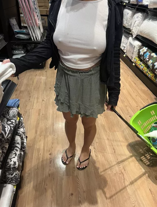 No bra today at the grocery store by lexihartt