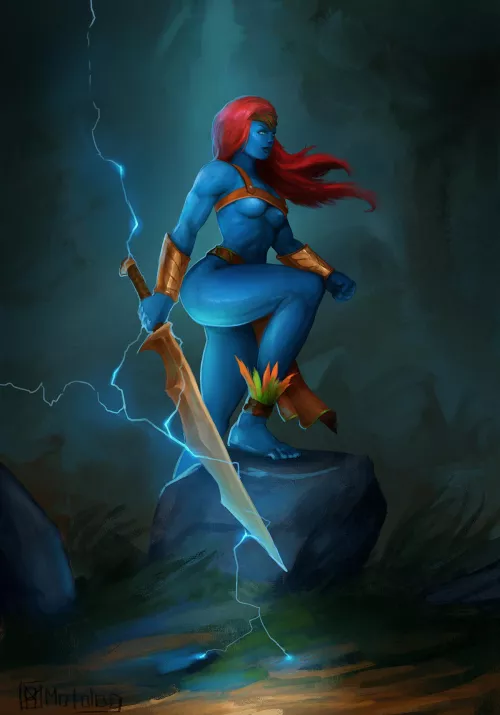 [OC] [ART] bone sword by Njarla