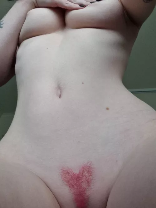 pink heart shaped pubes 🩷 by fawnthorn-