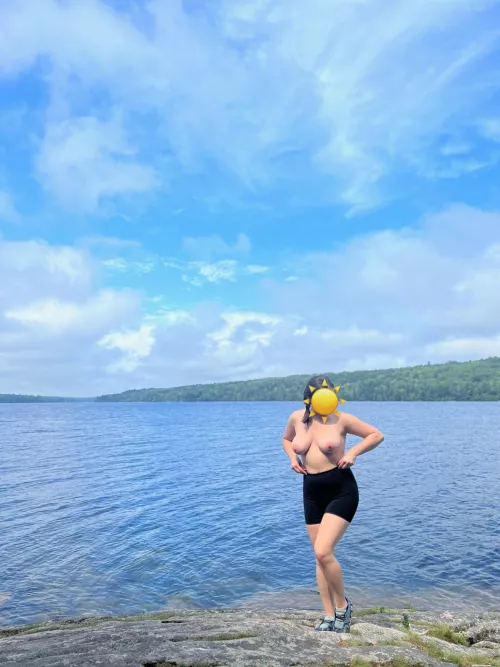 Reminiscing on my topless, summer hikes by hannah-field