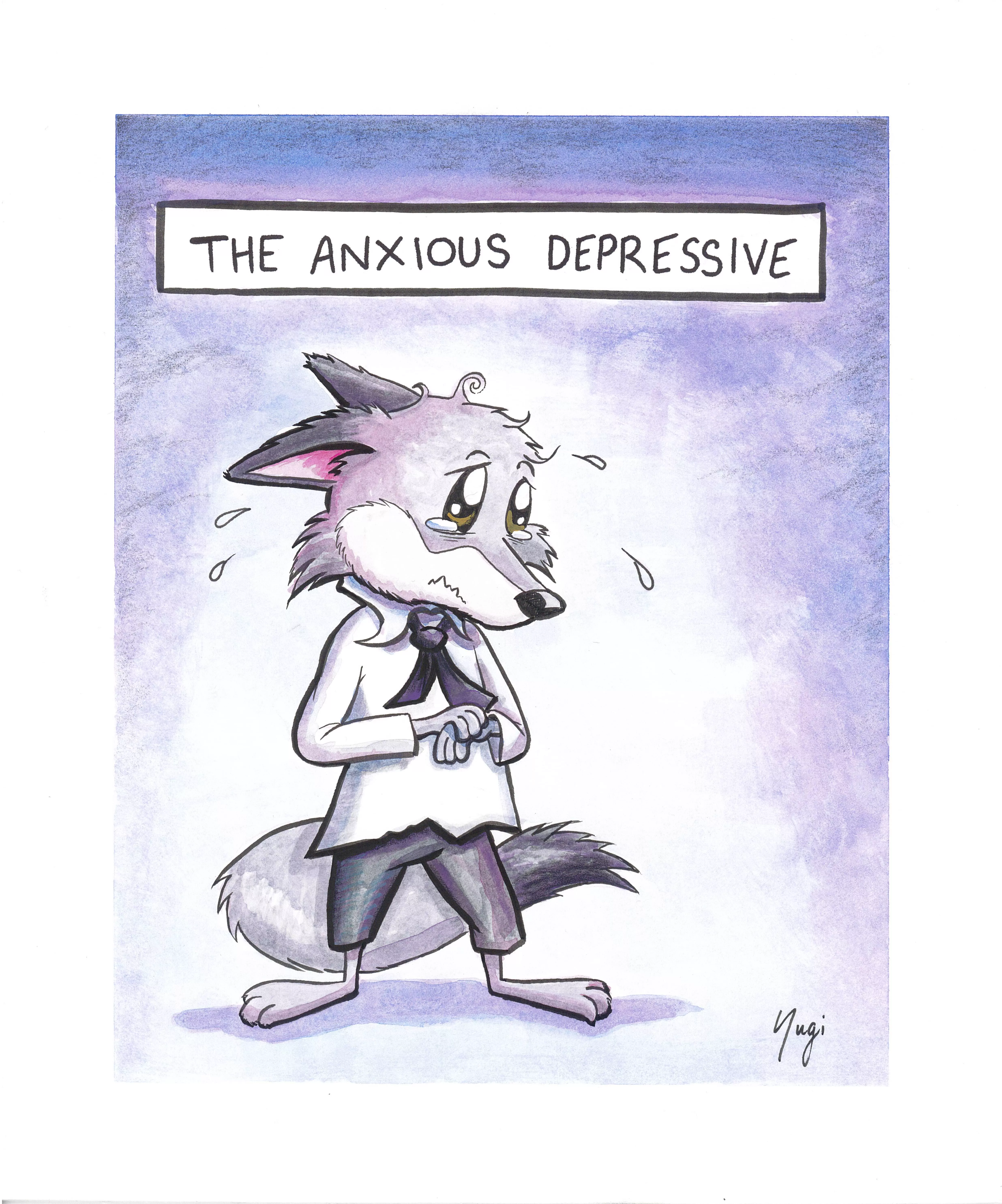 The Anxious Depressive (my art) posted by Adventurous_Ice5035