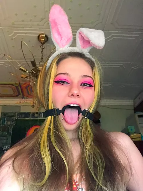 This ring gag will allow you to use my bunny mouth the way you want by Sweet_Sansarella