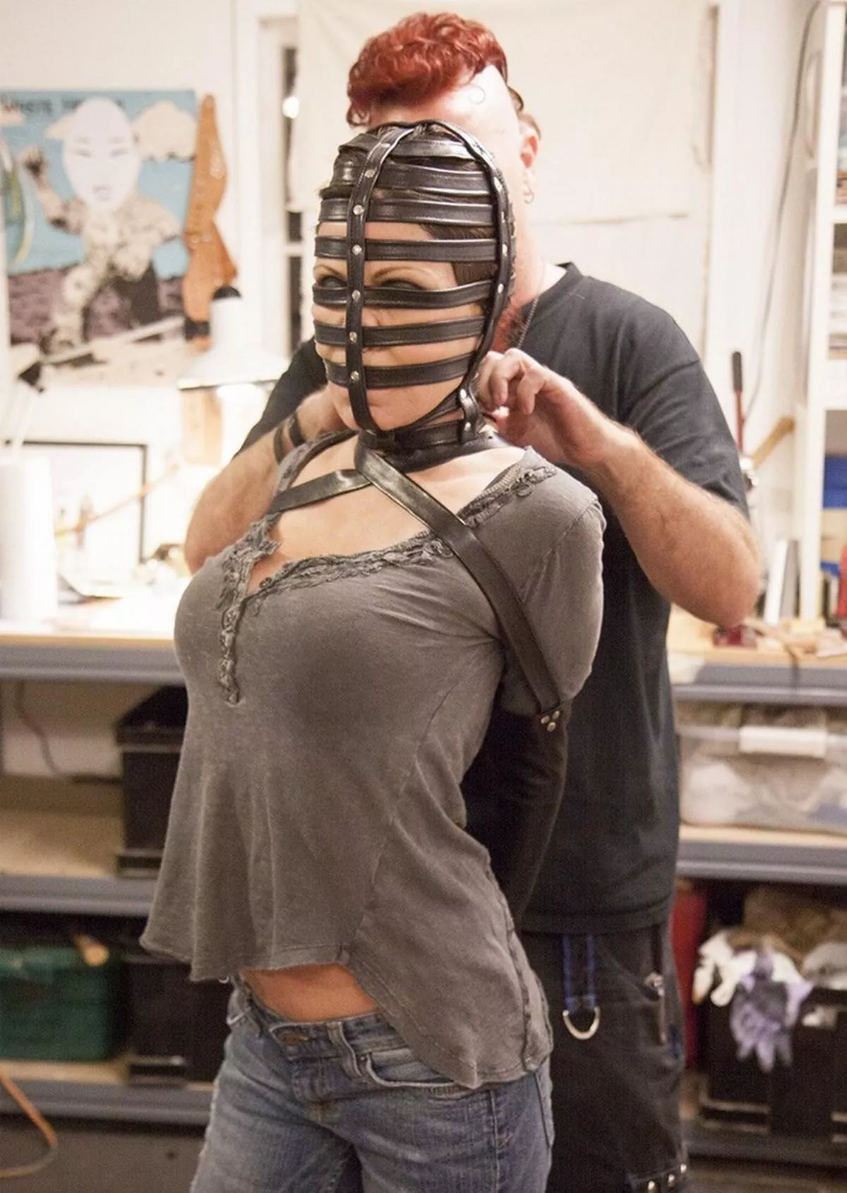 This thing had NOTHING to do with keeping her quiet... It was just a humiliation tool. posted by MonoGlover