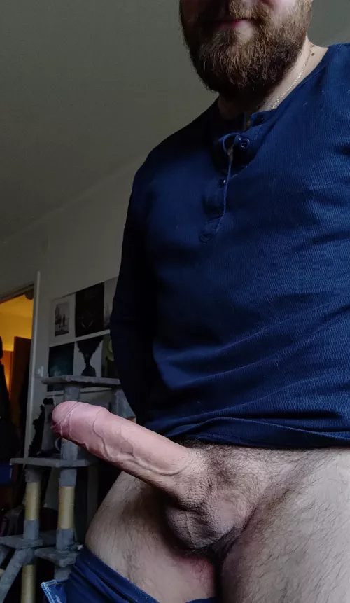 Trade offer: You trace the veins with your tongue and I give you a big load of cum by HungNordic