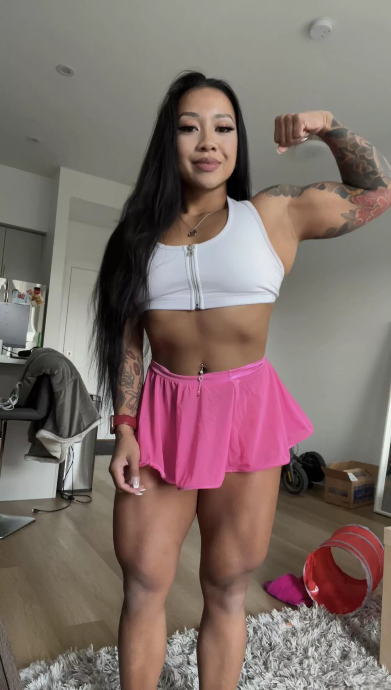 Training my body hard to please you posted by fitbadbitchasianxxx