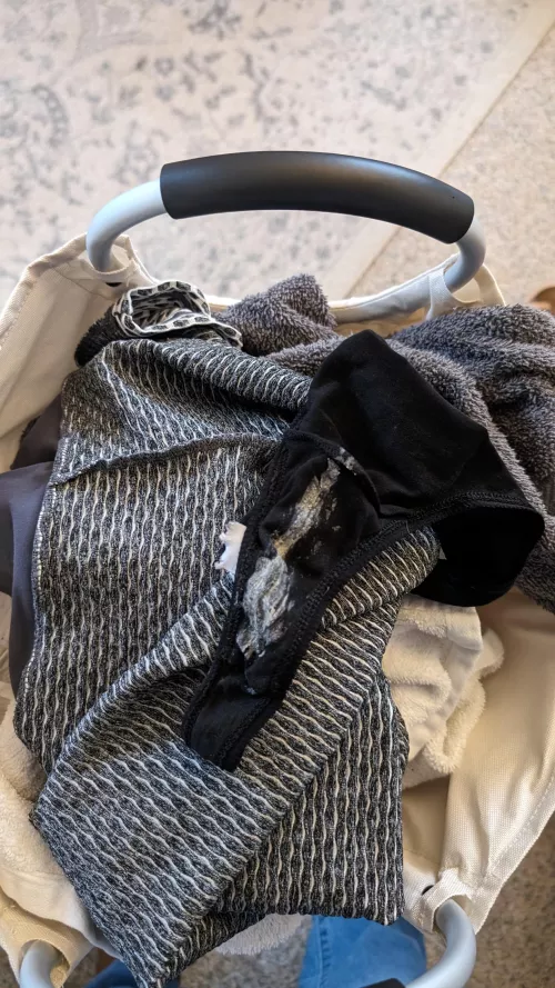 Wife's GYM Thong! by freethinker_513