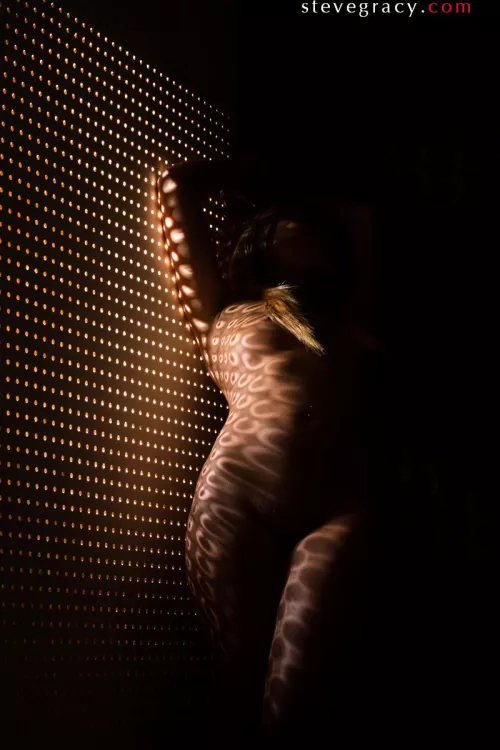 Angela on pegboard by SteveGracyPhoto