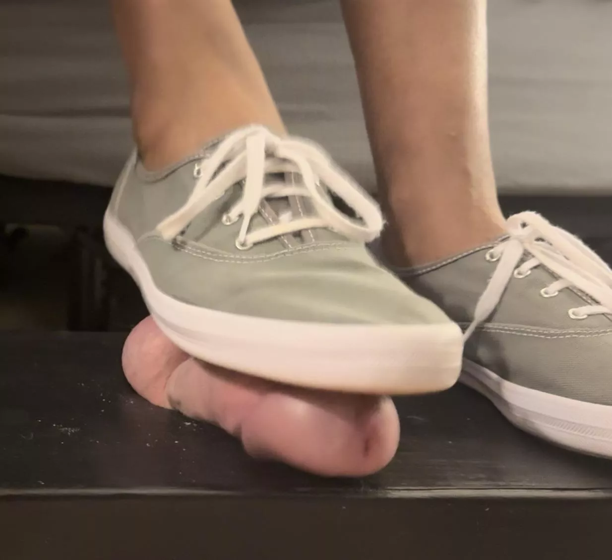 Anyone else like crushing balls in their keds? posted by Tramplesneakercouple