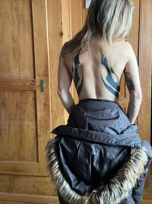 Do you like how it looks under my overall? 🤭 by Solunasun