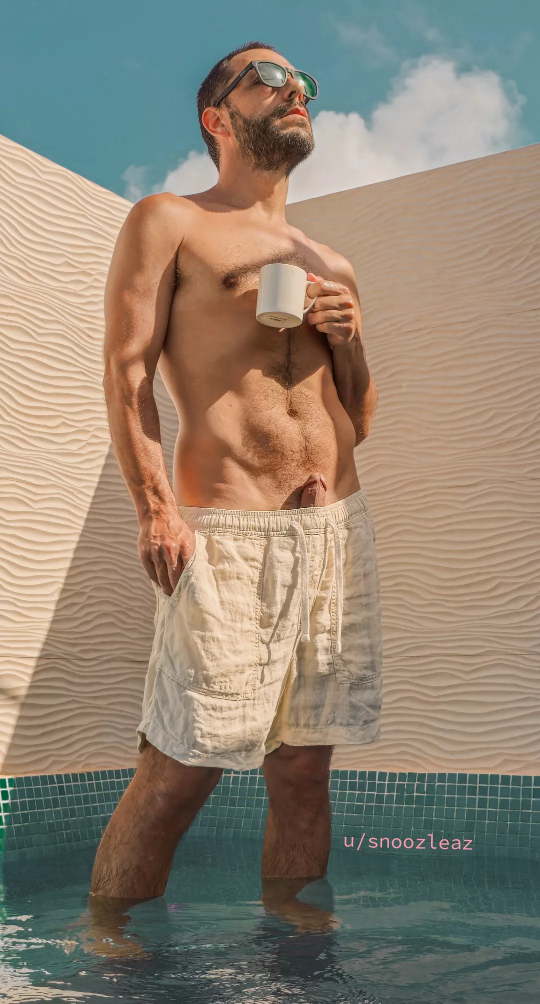 Enjoying some sun and bday coffee. posted by snoozleaz