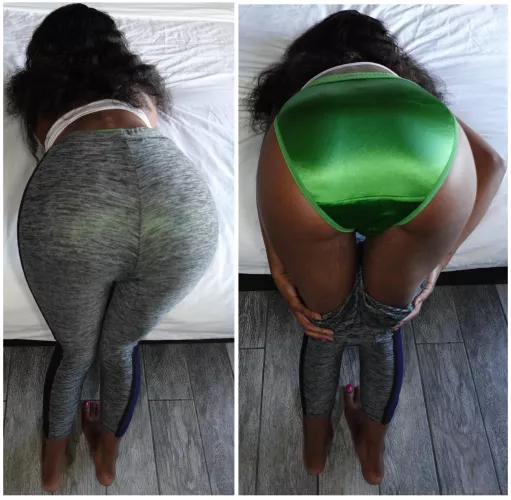 Green Granny Panties by EbonyPantyPrincess