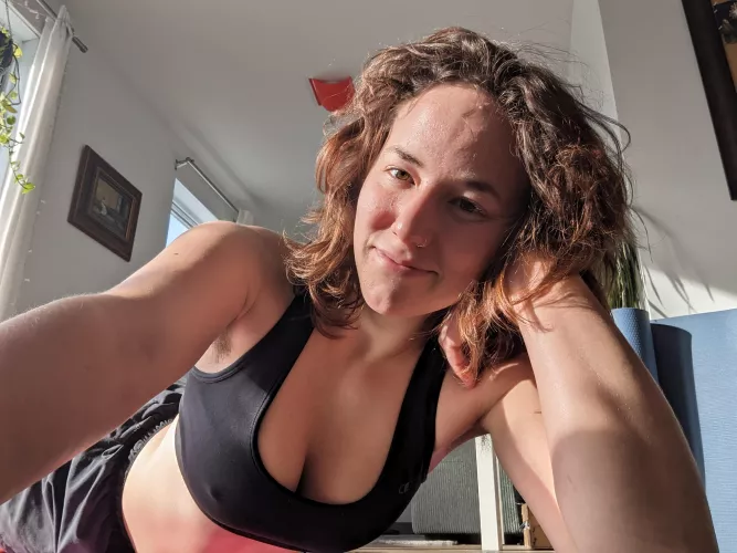 haven't shaved in weeks, and just finished a workout 🤪 by araviself