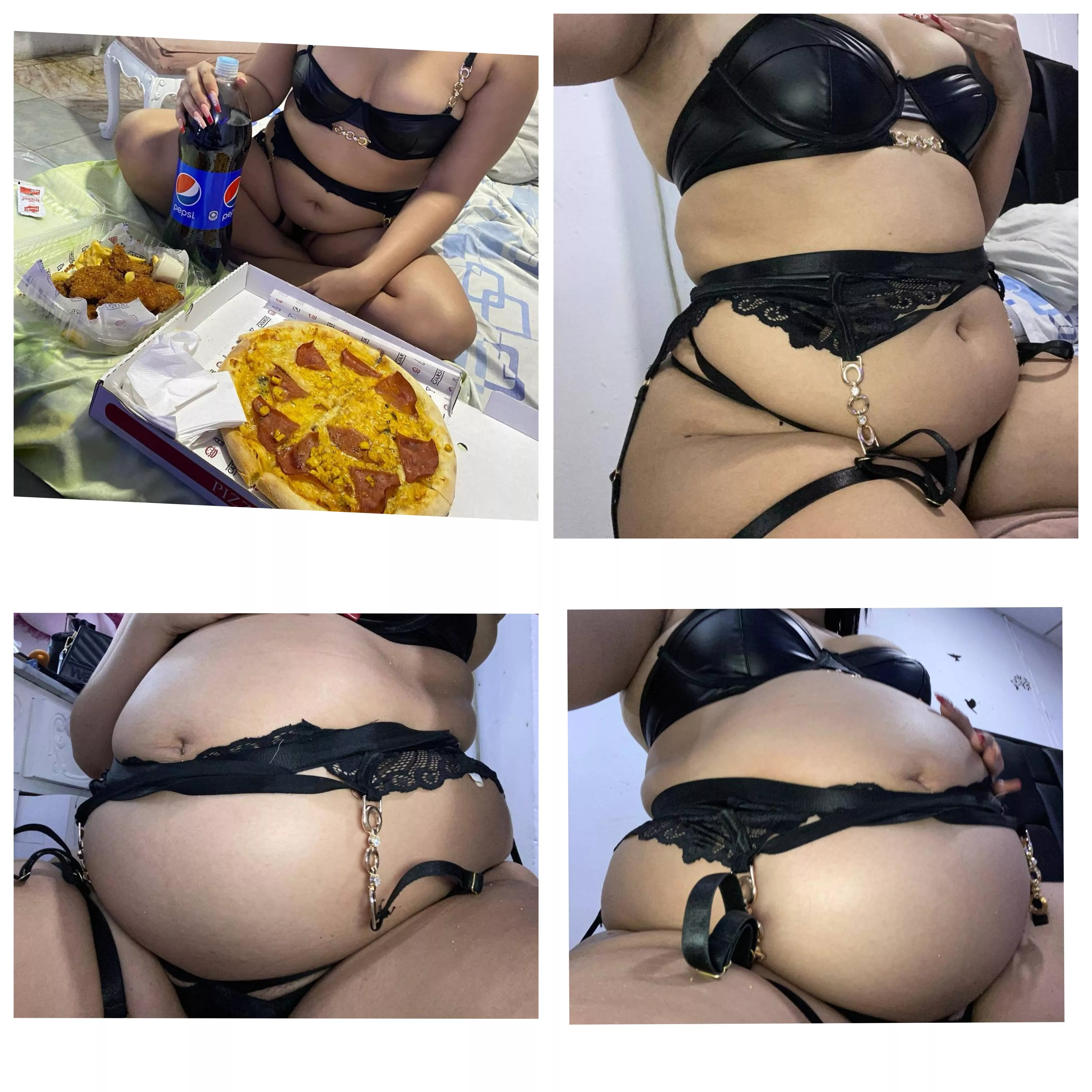 Hello friends, I leave you here this wonderful before and after 🐷 I hope you like it a lot and you want to feed me and make me bigger ❤️ posted by stufferpig