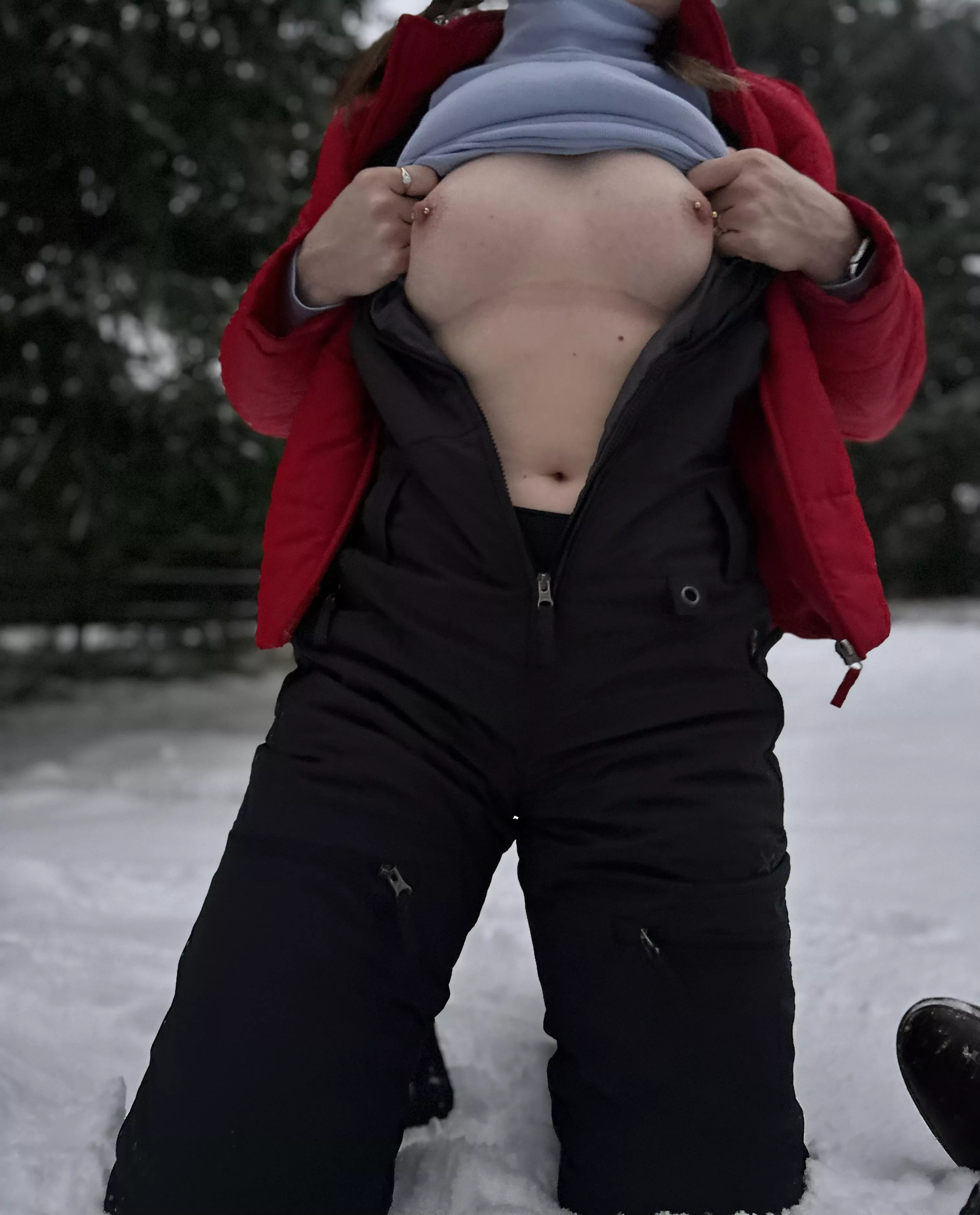 Hubby said I could suck your cock on the ski lift.. so can I? posted by myQUEENandME