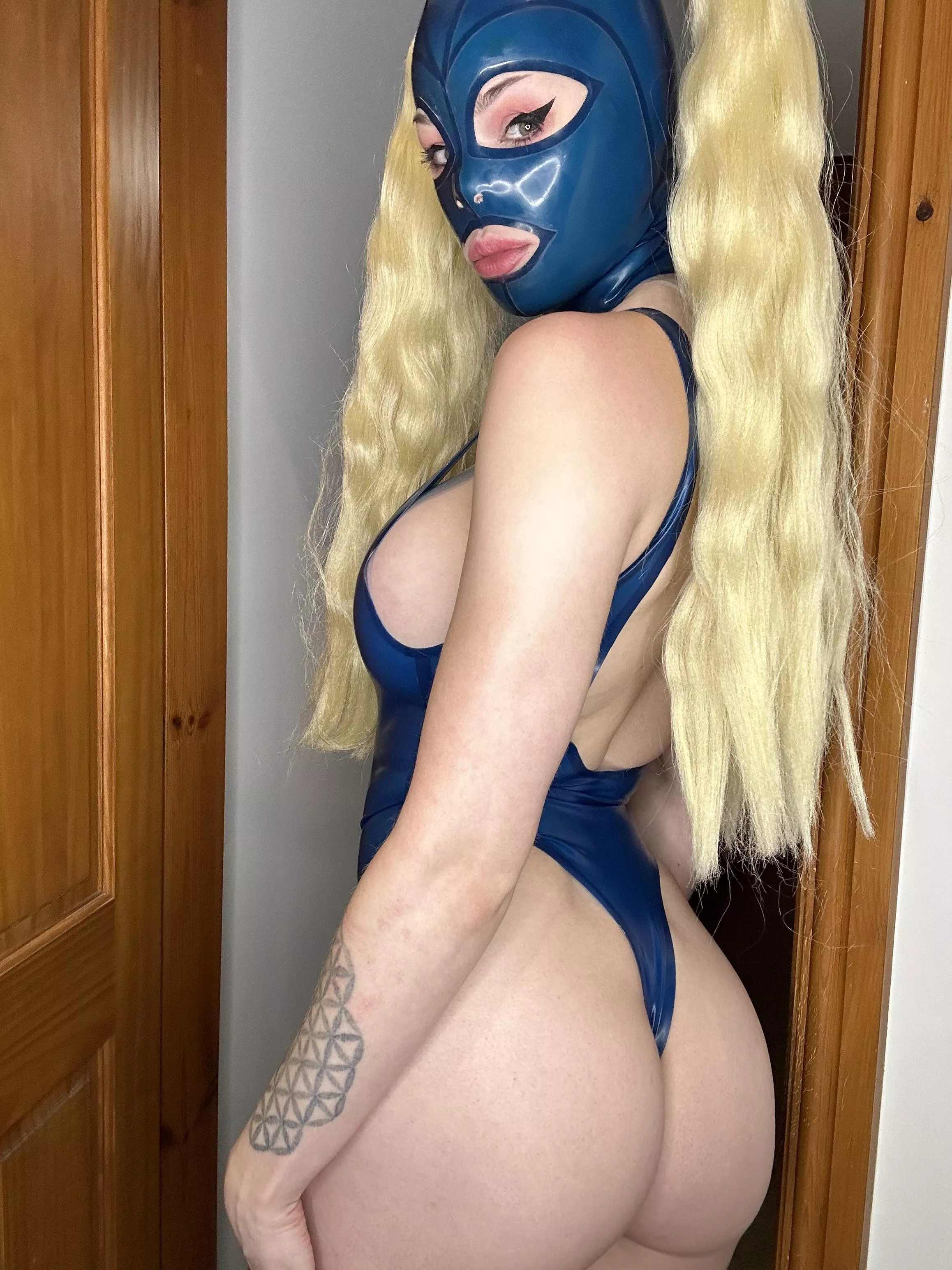 I feel like a lil blue latex doll posted by psyrenne
