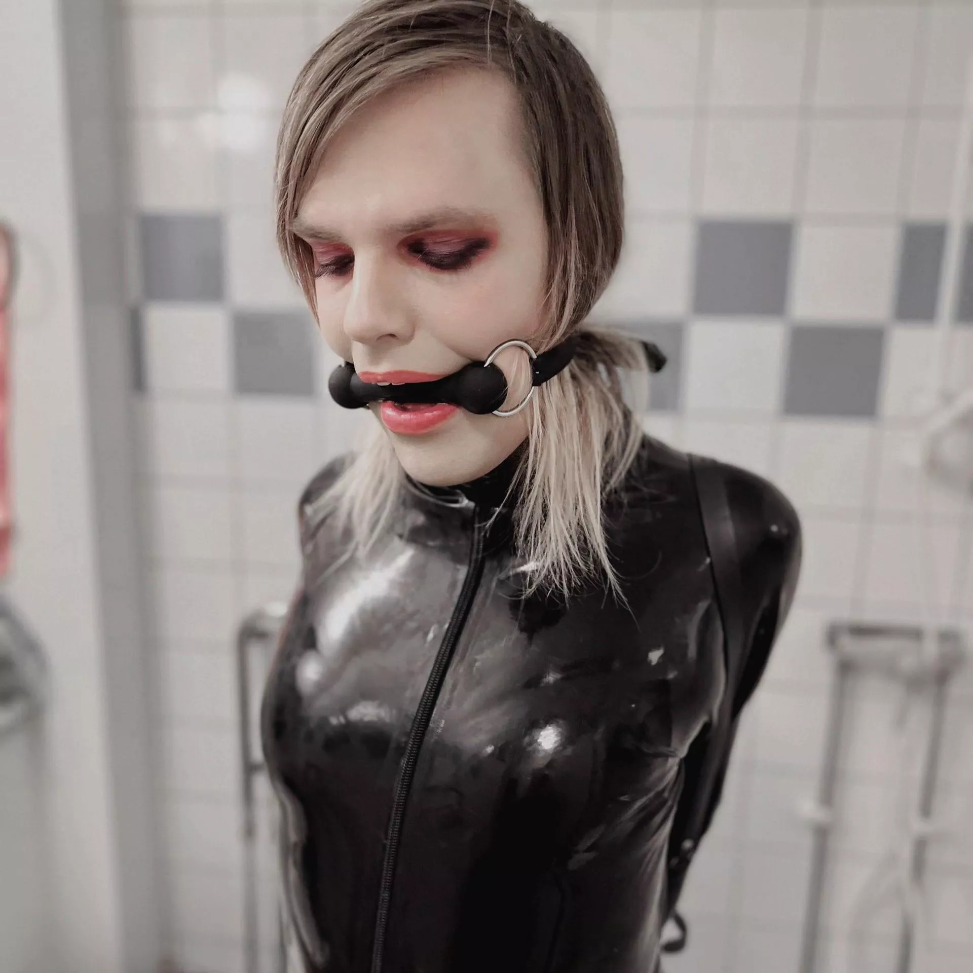 I like bit gags because you can kind of speak through them but you sound utterly pathetic... and kind of cute! posted by killkitty1