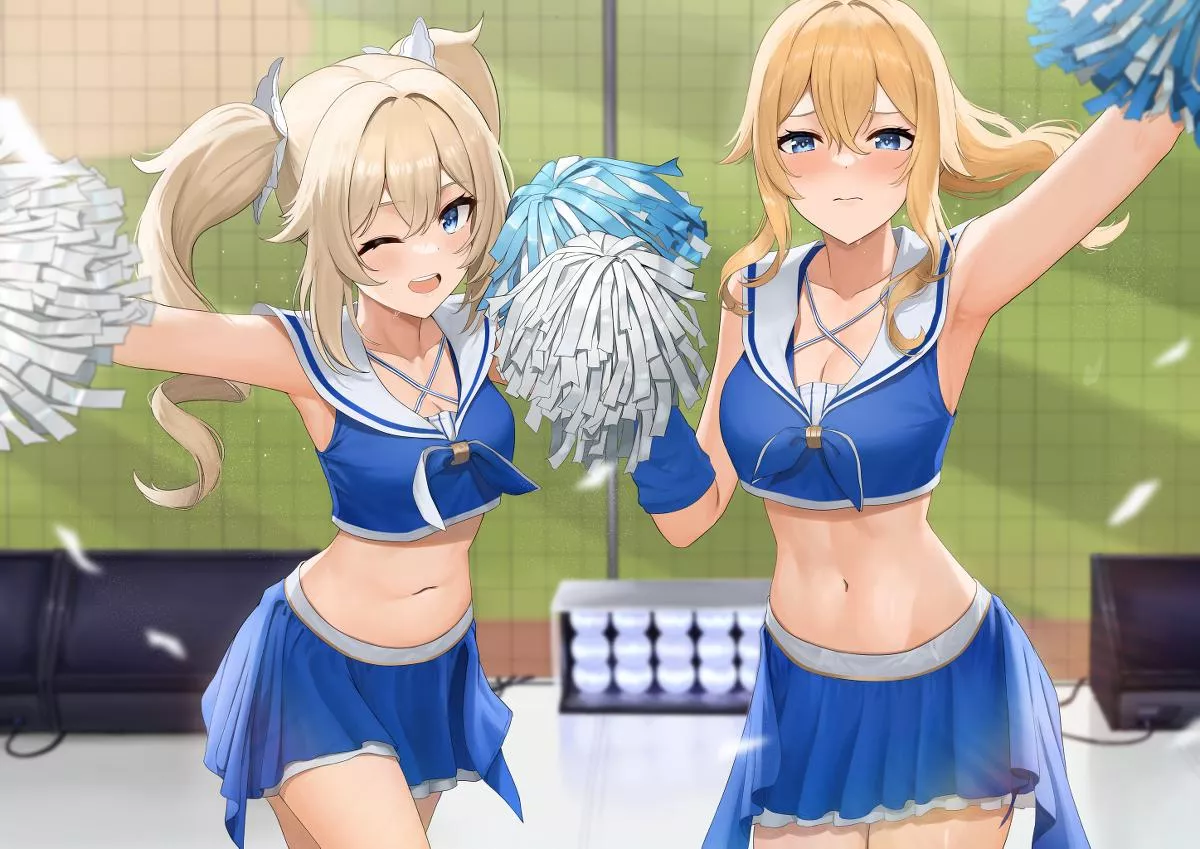 Jean and Barbara Leading the Cheerleading Squad posted by A_MASSIVE_PERVERT