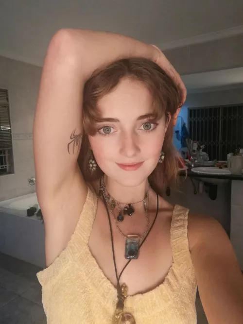 My armpits, a cute surprise, teasing with every lift of my arms. F18 by kissesglitter