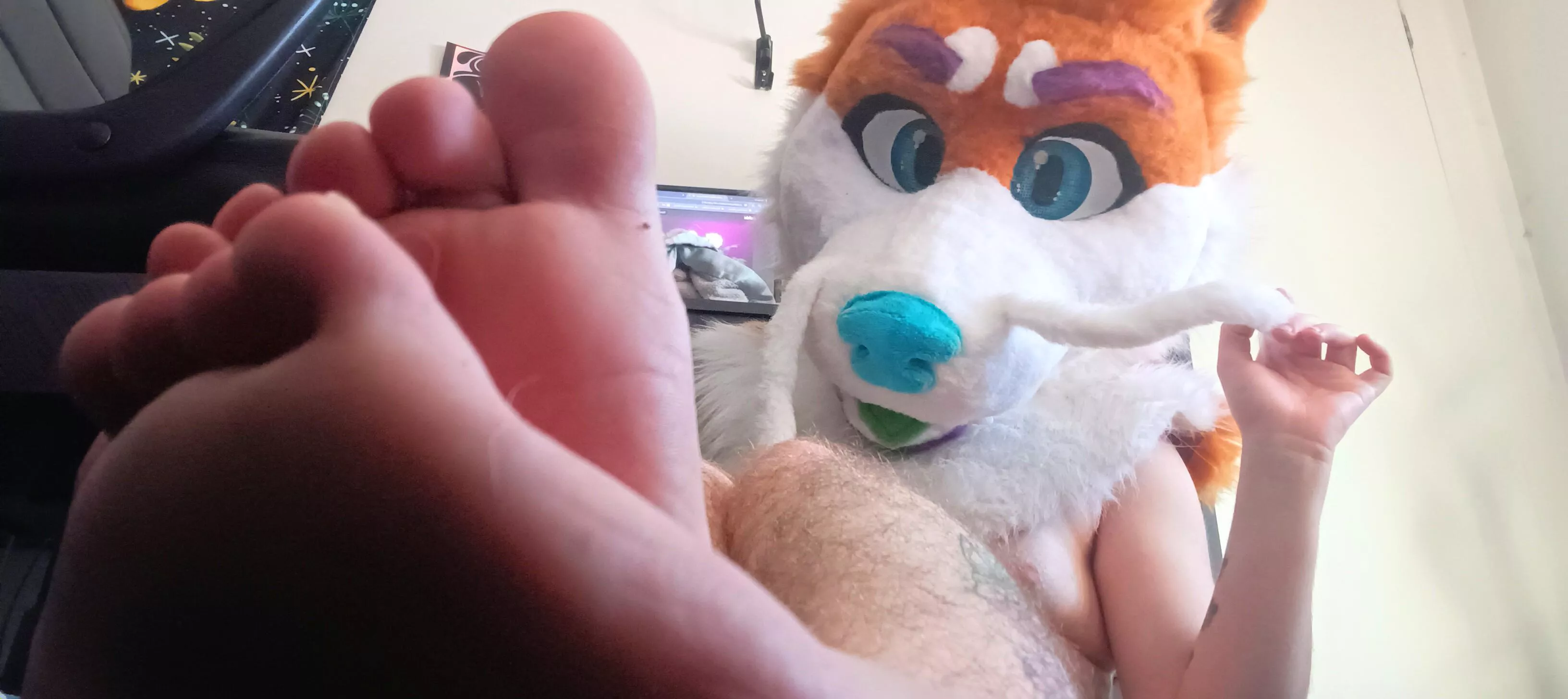 Needing some paw rubs, tired and sore dragon feet needs attention~ posted by Ok-Walrus504